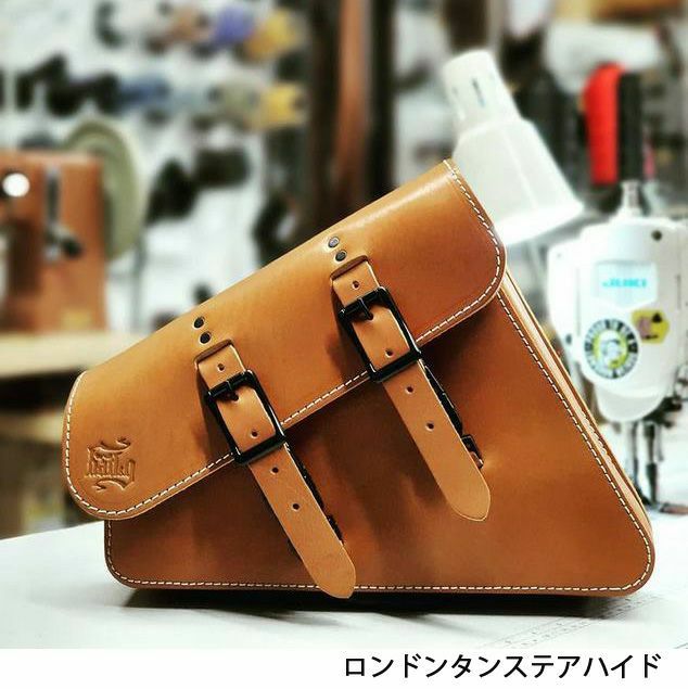 トライアンフ ボバー スピードマスター サドルバッグ 右側 本革 BAD&G 