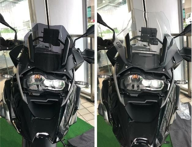  R1250GSアドベンチャー用スモーク　スクリーン BMW R1250GS/-ADV, R1200GS/-ADV アドベンチャー ショートスクリーン