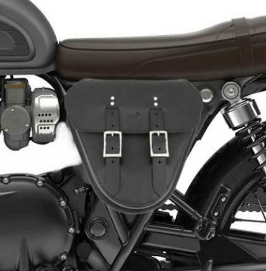 トライアンフ ボンネビルT100/T120 サイドカバーバック 本革 BAD&G