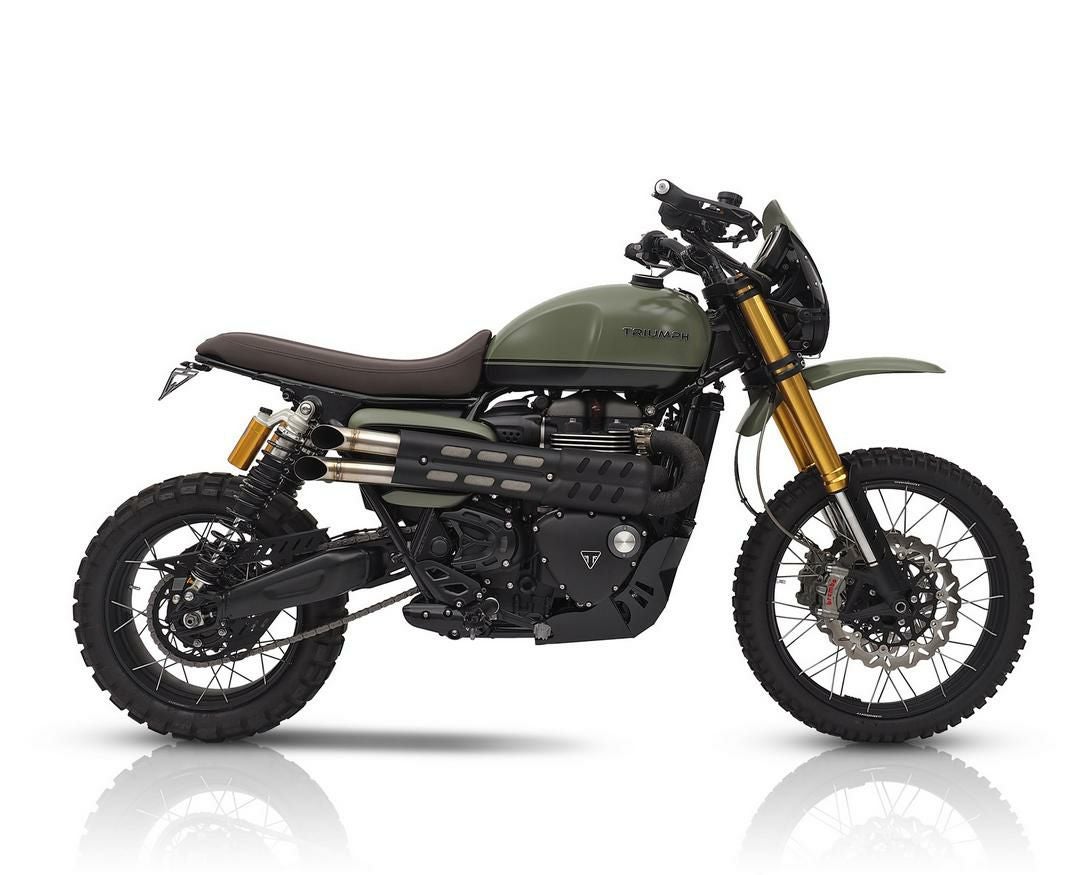 トライアンフ スクランブラー1200 フェンダ-レスナンバープレート