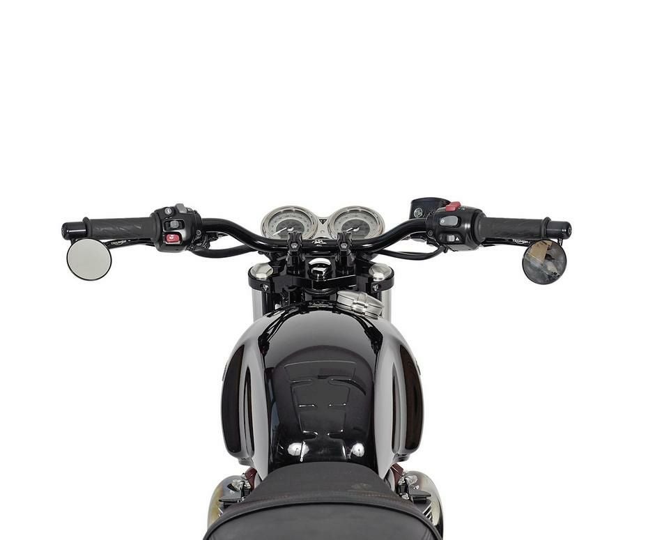 トライアンフ スラクストン1200RS ハンドルバー取り付け金具 新車外し トライアンフ スラクストン1200 バーハンドル ライザー LSL スーパー