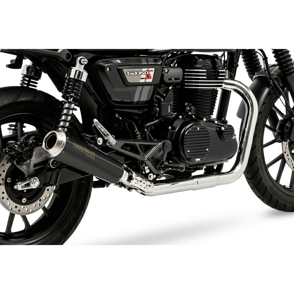 ホンダ GB350S BRS フロントエキゾーストパイプ シルバー MORIWAKI