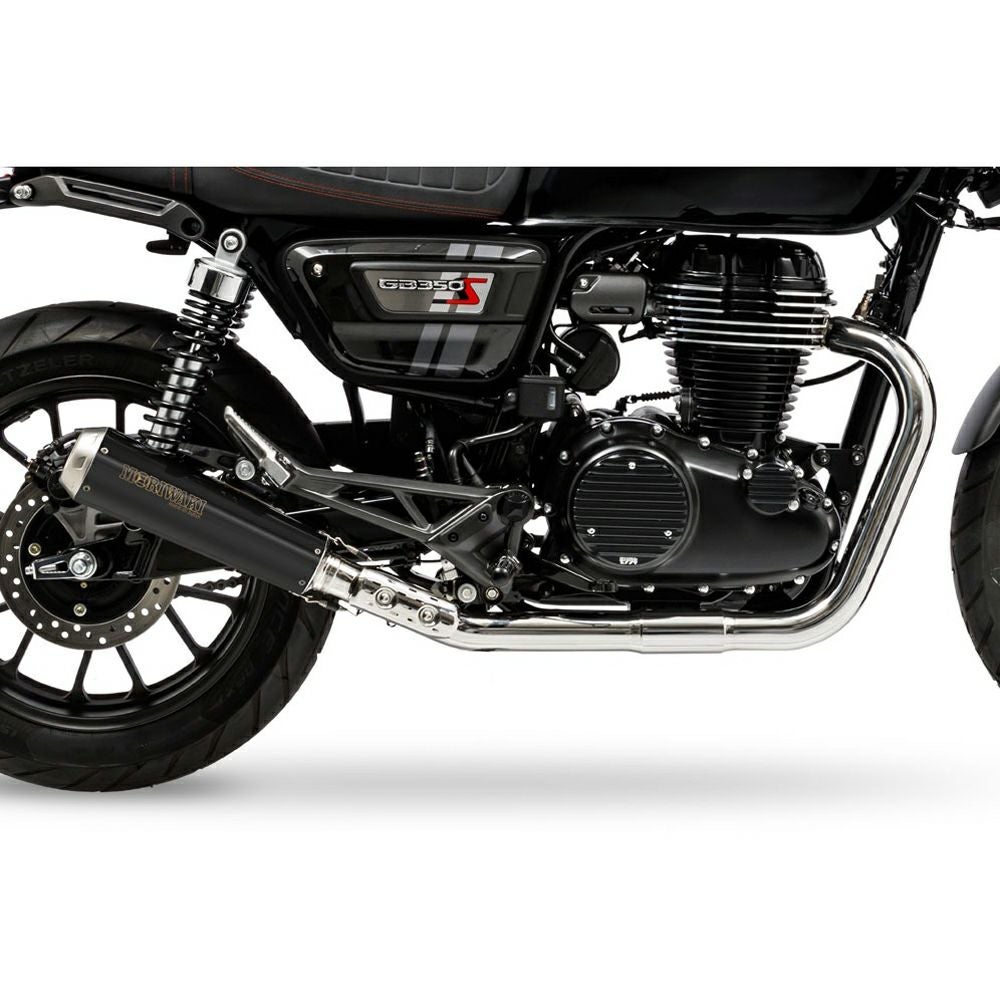ホンダ GB350S BRS フロントエキゾーストパイプ シルバー MORIWAKI