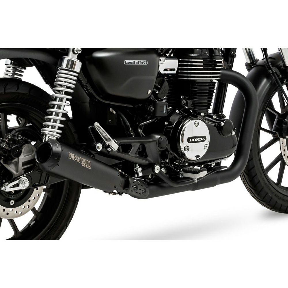 ホンダ GB350 BRS フロントエキゾーストパイプ ブラック MORIWAKI