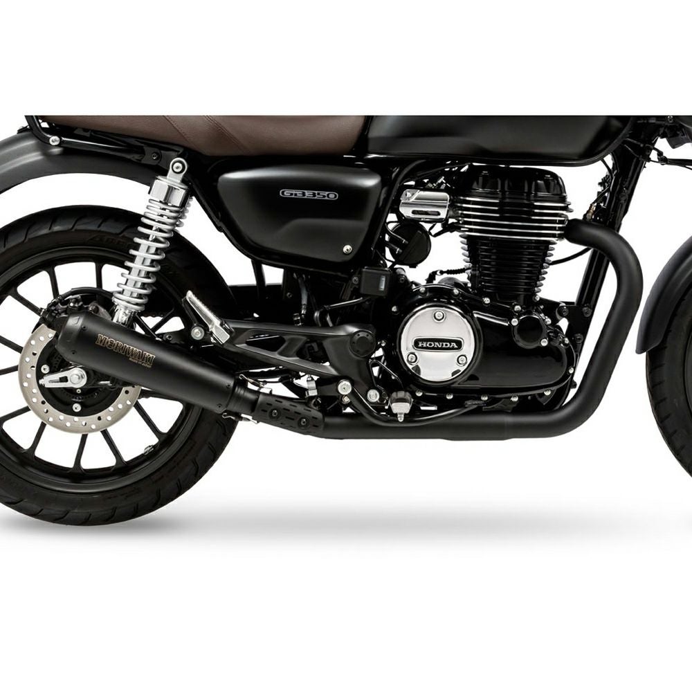 ホンダ GB350 BRS フロントエキゾーストパイプ ブラック MORIWAKI