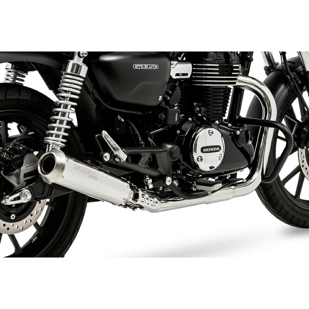ホンダ GB350 BRS フロントエキゾーストパイプ シルバー MORIWAKI