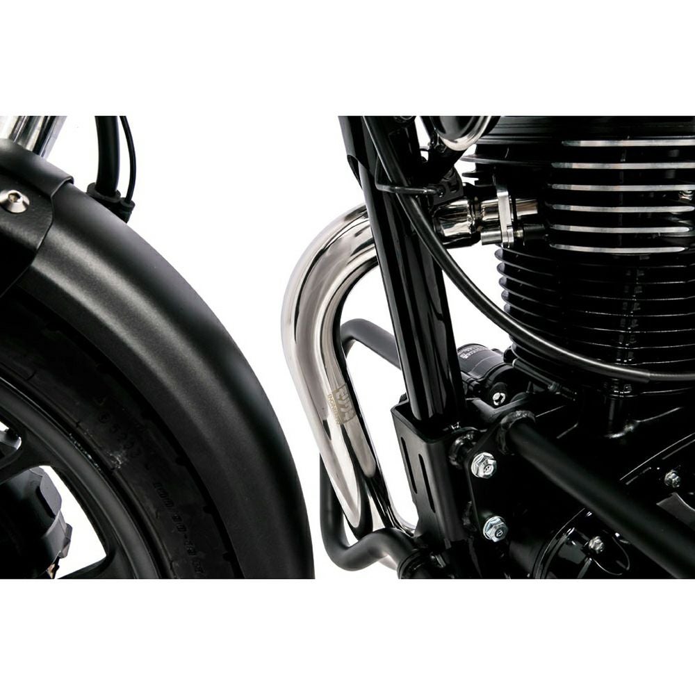 ホンダ GB350 BRS フロントエキゾーストパイプ シルバー MORIWAKI