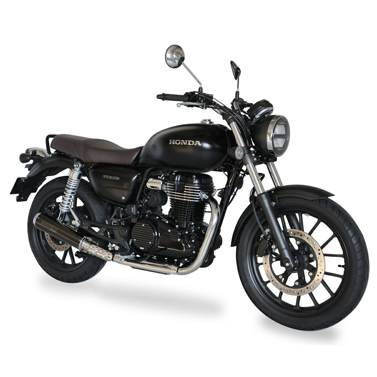 ホンダ GB350、GB350S ショートメガホン スリップオンマフラー(JMCA