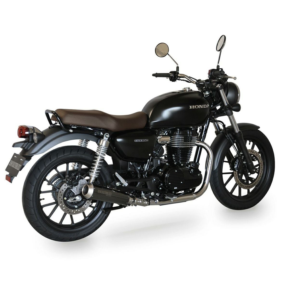 ホンダ GB350、GB350S ショートメガホン スリップオンマフラー(JMCA