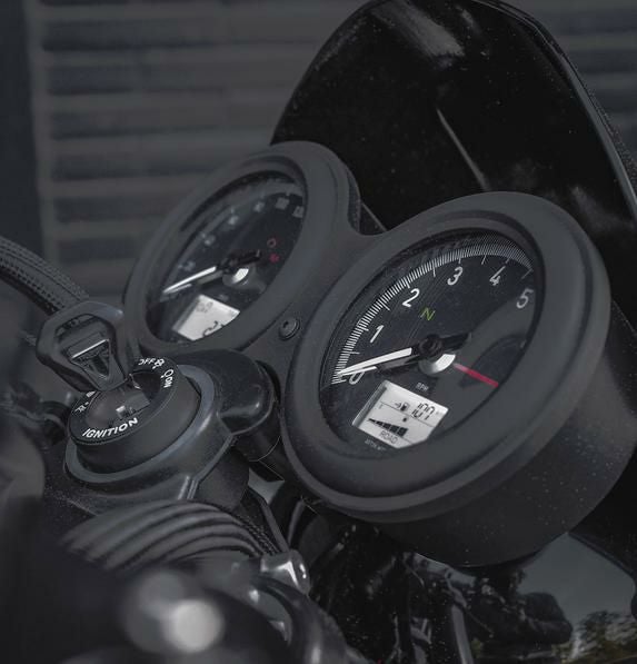 トライアンフ スピードツイン スラクストン ヴィンテージ メーター