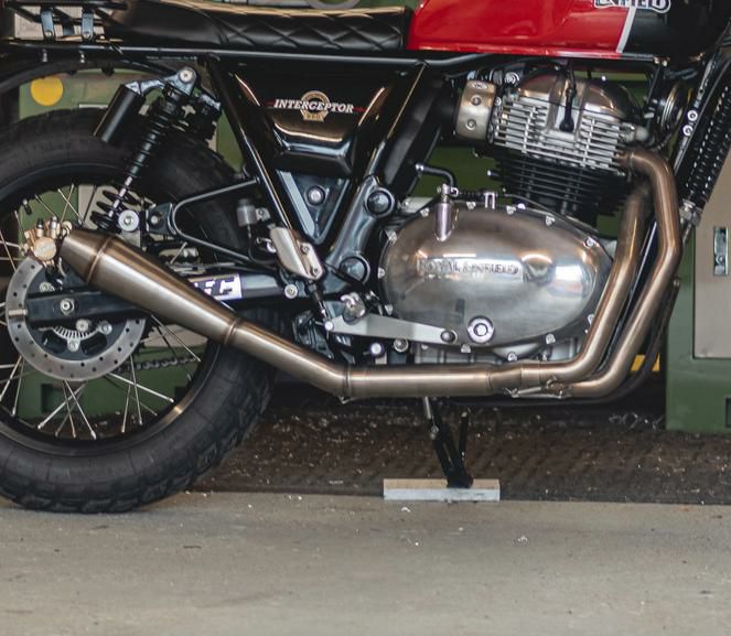 POWERAGEスリップオンマフラー コンチネンタルgt650 int650 インターセプター/コンチネンタルGT 650 CANNON スリップオン マフラー