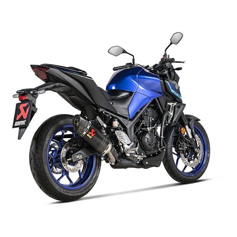 ヤマハ YZF-R25、YZF-R3、MT-25、MT-03 カーボンスリップオンマフラー 