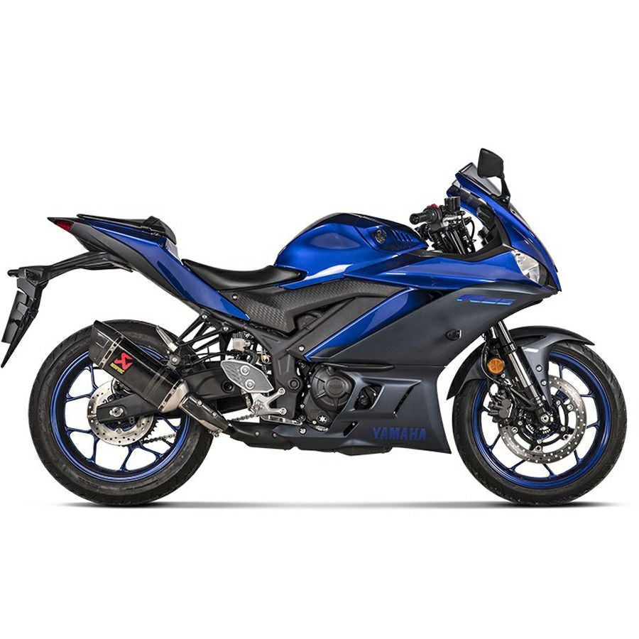 ヤマハ YZF-R25、YZF-R3、MT-25、MT-03 カーボンスリップオンマフラー