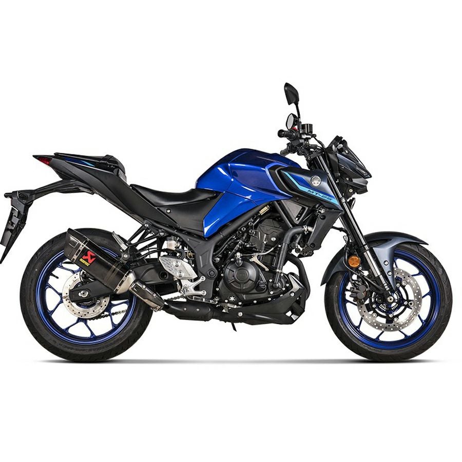ヤマハ YZF-R25、YZF-R3、MT-25、MT-03 カーボンスリップオンマフラー