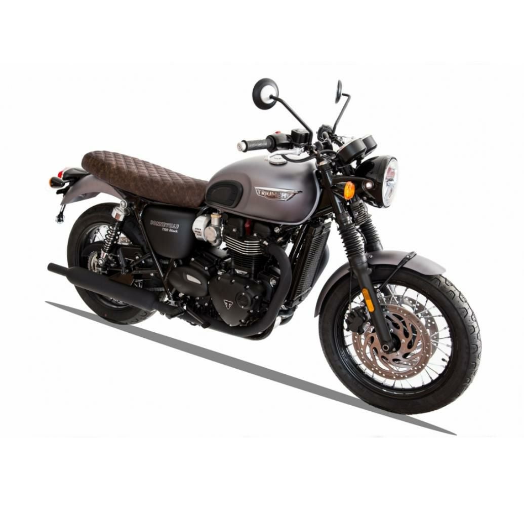 トライアンフストリートツイン　純正張替シート　ブラウンダイヤカット　ヒーター付き トライアンフ (Street Twin)ストリートツイン|シート|RAISCH