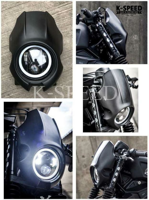 レブル250/500 ヘッドライト&カバー フロントカウル ディアブロ