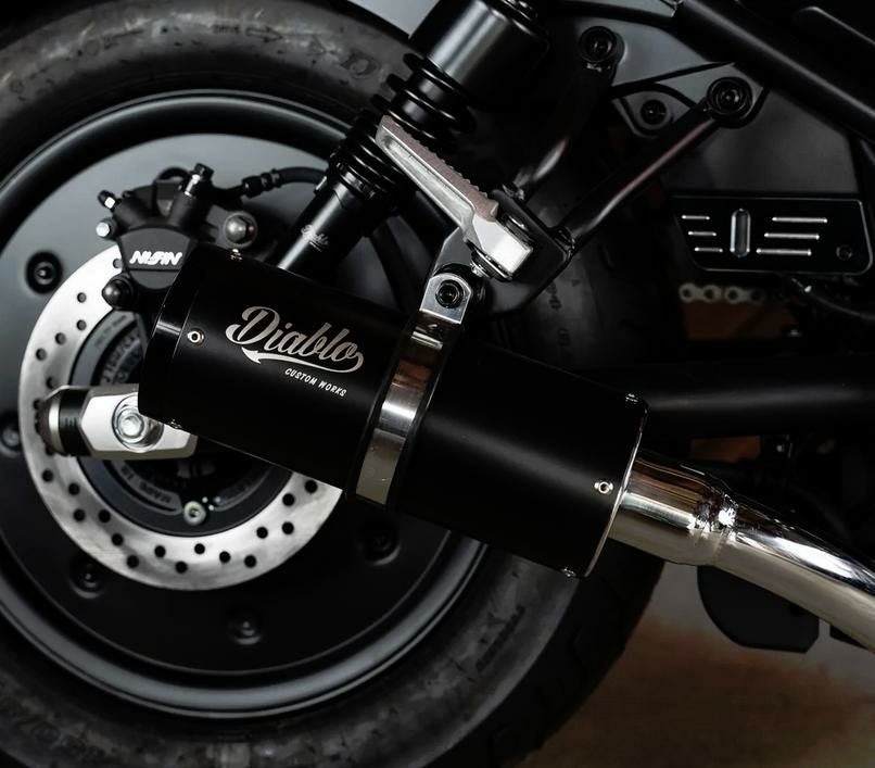 レブルマフラー ホンダ REBEL250 レブル250 2023-2025 DANMOTO カーボンブラック