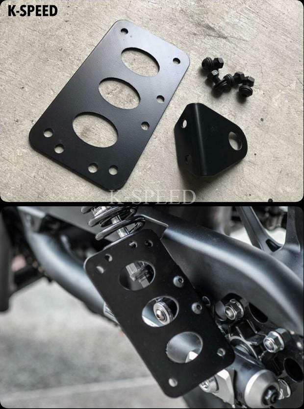 レブル250/300/500 ナンバー移設 ステー ブラックアーマー K-SPEED 