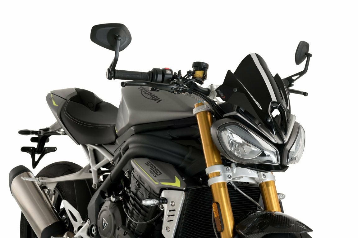 スピードトリプル1200RS スクリーン シールド ブラック プーチ