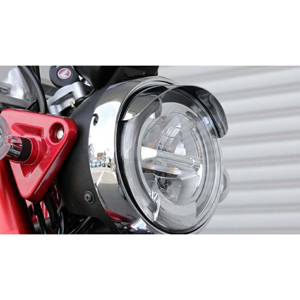 ホンダ DAX125、モンキー125 ヘッドライトバイザー (クローム) KIJIMA