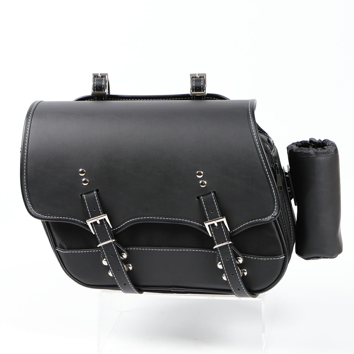 DEGNER 容量可変式 13～17L ナイロンサドルバッグ NB-194(ブラック