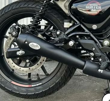 ハンター350 テーパーコーン スリップオンマフラー ブラック Diablo K-SPEED_1