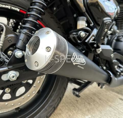 ハンター350 ディスク スリップオンマフラー ブラック Diablo K-SPEED_1