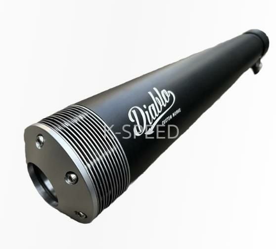 ハンター350 ディスク スリップオンマフラー ブラック Diablo K-SPEED