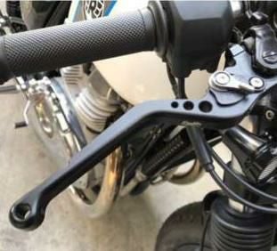 コンチネンタルGT/インターセプター 650 19-23 ブレーキ/クラッチレバー ブラック K-SPEED_1