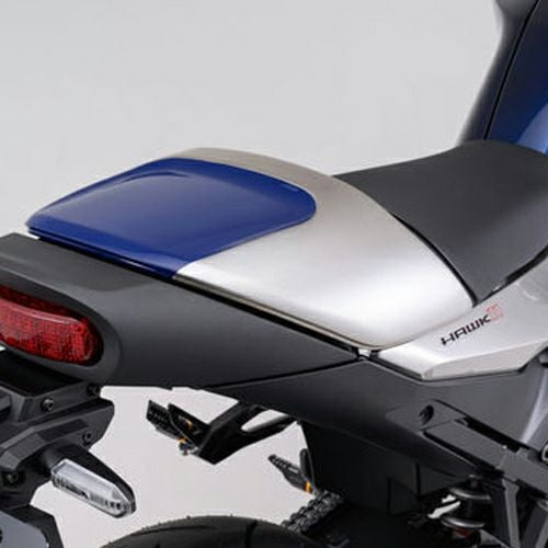 ホンダ HAWK11 シングルシートカバー(ブルー/シルバーメタリック