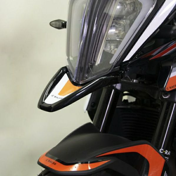 KTM 390アドベンチャー フロントサイドカウル ホワイト C-RACER
