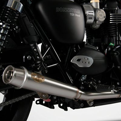 ボンネビル T100/T120 (2021-2023) スリップオンマフラー Eマーク付き ZARD_1