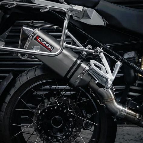 R1250GS/R1200GS　Akrapovic スリップオンマフラー アクラポビッチスリップオンチタンユーロ4ブラックR1200GS 2017