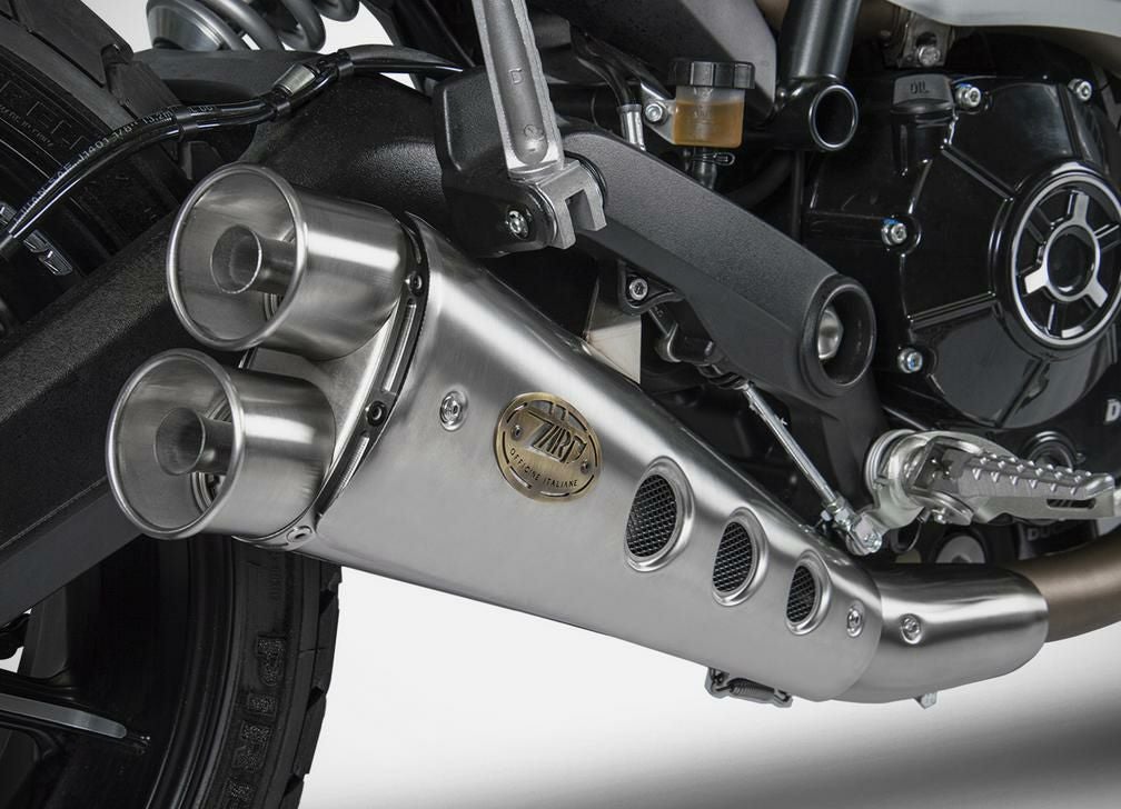 DUCATI スクランブラースリップオンマフラー 21-22 LOW MOUNTED レース