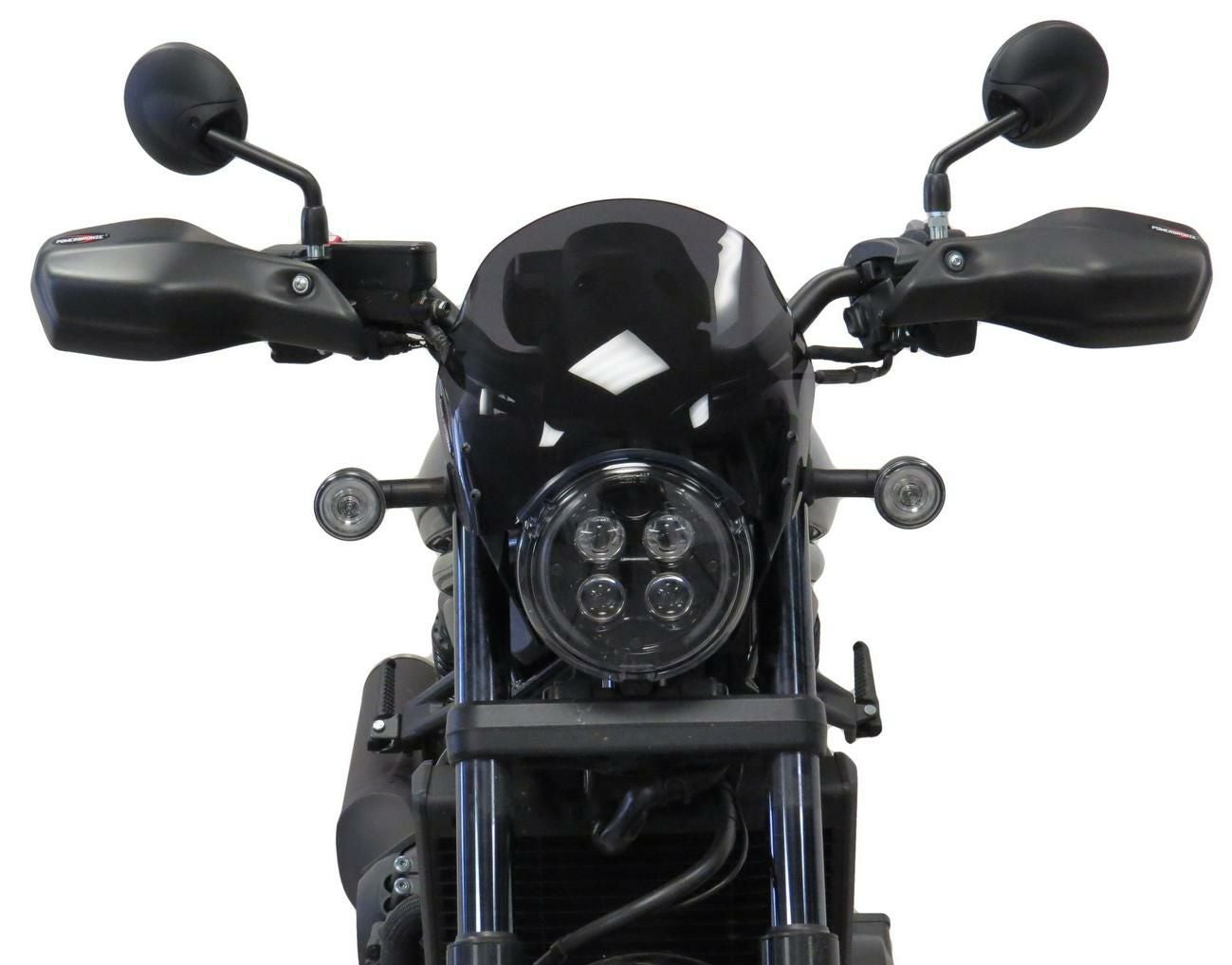 Powerbronze ネイキッドスクリーン レブル1100/黒/無透過 ホンダ レブル1100 ライトスクリーン 220mm H POWERBRONZE | バイク