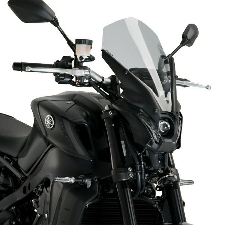 MT-09 2021- スクリーン ウインドシールド ツーリング ブラック プーチ