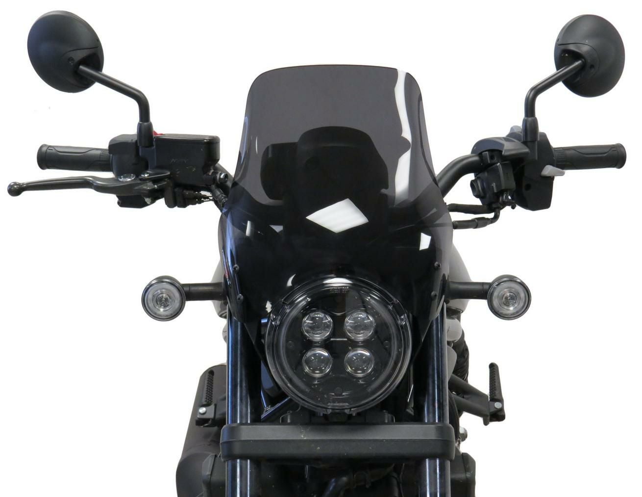 Powerbronze ネイキッドスクリーン レブル1100/黒/無透過 ホンダ レブル1100 ライトスクリーン 285mm H POWERBRONZE | バイク