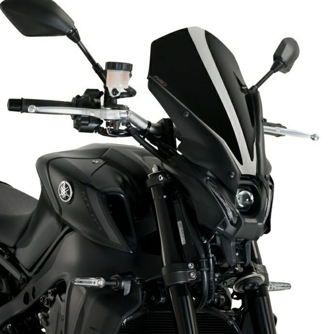 [値下げ]MT-09 Puig プーチ　スクリーン　スモーク　シールド MT-09 2021- スクリーン ウインドシールド ツーリング ブラック プーチ