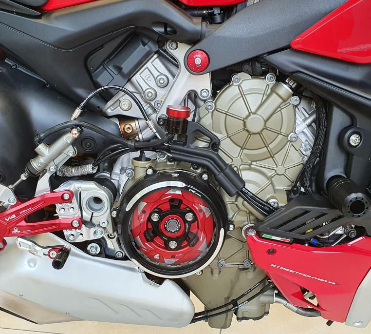 ストリートファイター V4/V4S クラッチカバー キット CNC Racing Clear clutch cover - Conversion kit Ducati Streetfighter V4 | Cnc