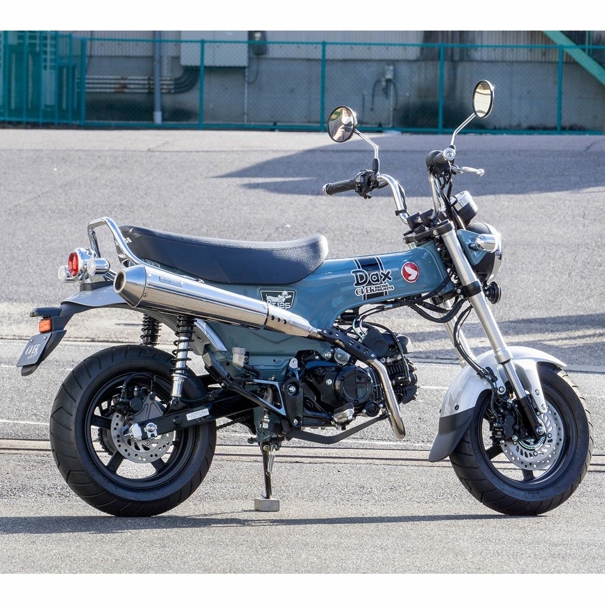ホンダ DAX125 SSE メガホンアップマフラー (JMCA) OVER Racing