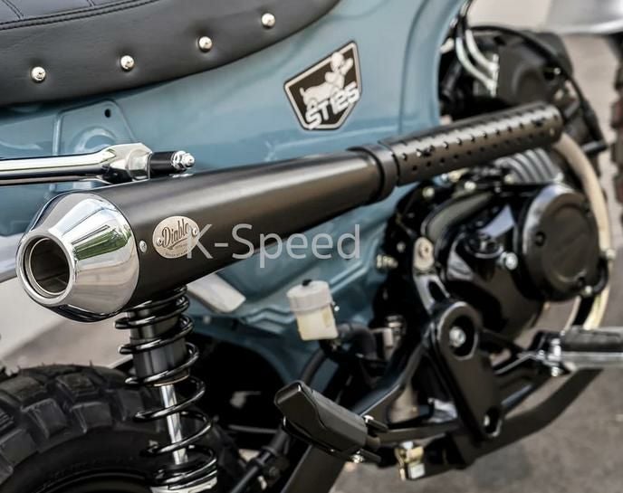 dax ステンレスマフラー 1867wダックス/DAX用 CT70 TRAIL70 ノーマルタイプステンレスマフラー