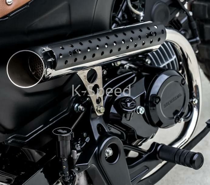 ホンダ DAX125 SSE メガホンアップマフラー (JMCA) OVER Racing