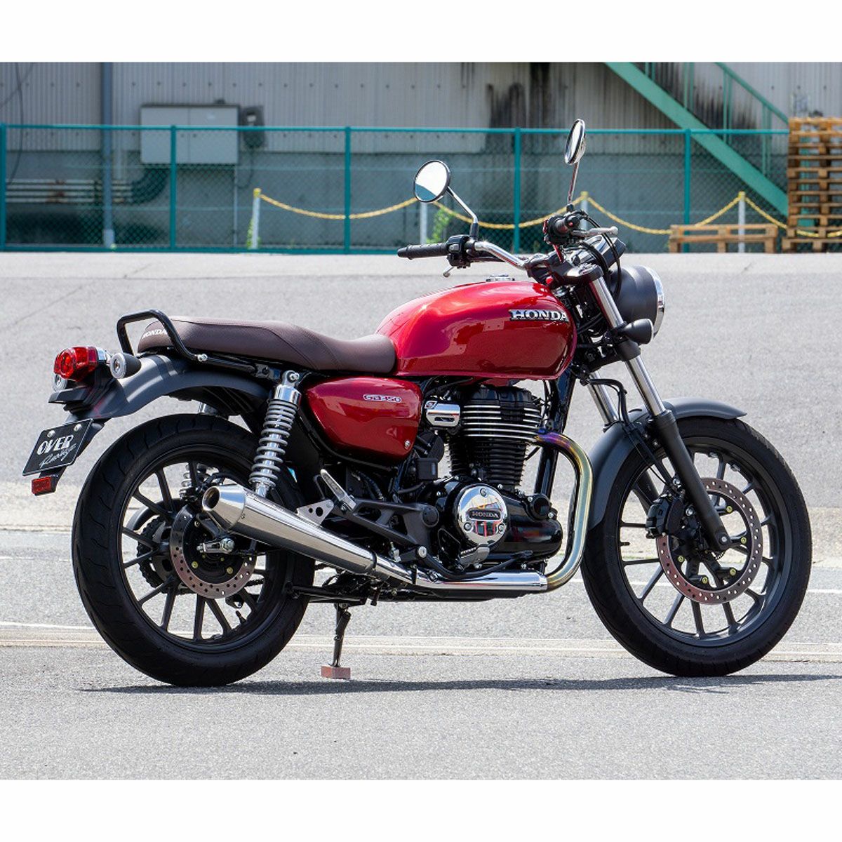 ホンダ GB350 SSメガホン スリップオンマフラー (JMCA) OVER Racing