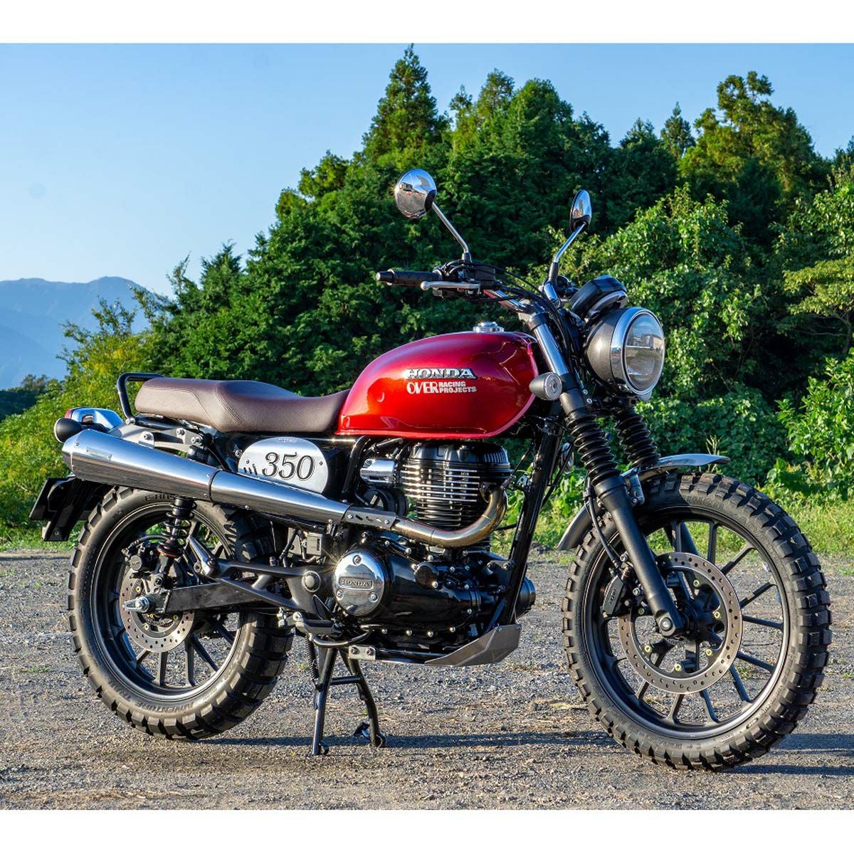 ホンダ GB350/S SSE メガホン アップマフラー (JMCA) OVER Racing