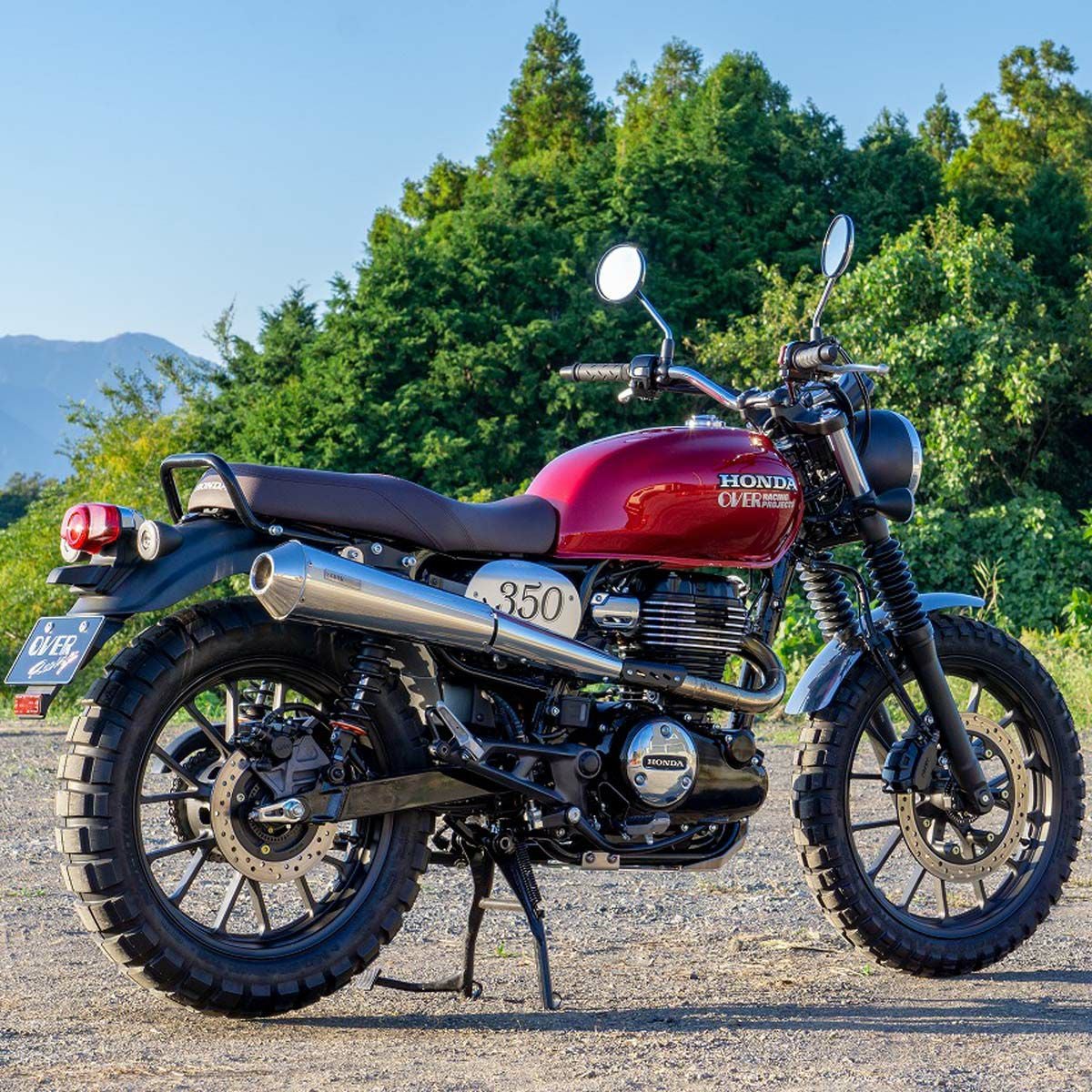 ホンダ GB350/S SSE メガホン アップマフラー (JMCA) OVER Racing