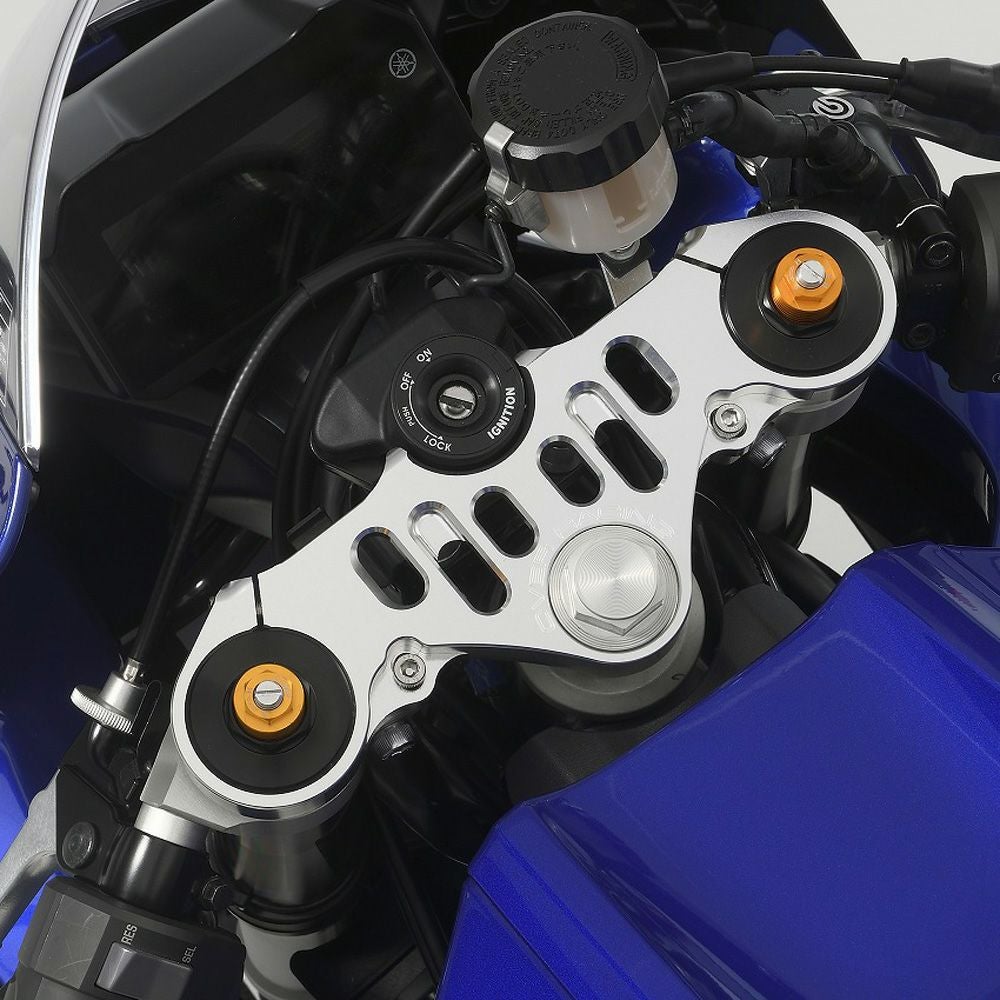yzf r7 フルメタルスタント　トップブリッジ ヤマハ YZF-R7 トップブリッジキット (シルバー) OVER Racing | バイク