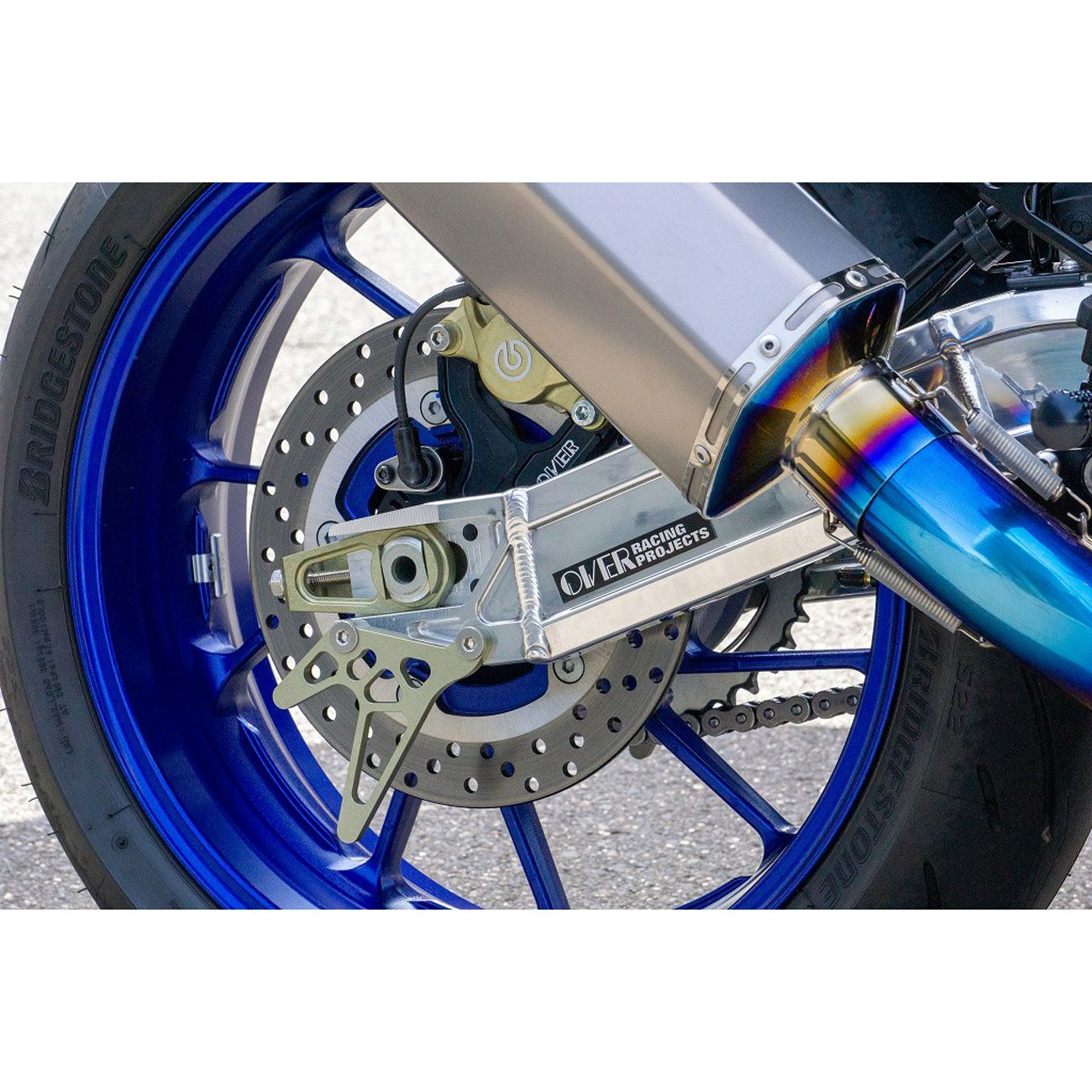 ヤマハ YZF-R7 スイングアーム Type9 (シルバー) OVER Racing | バイク