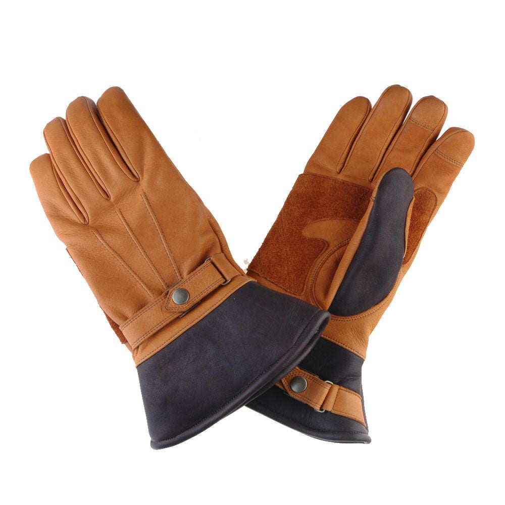 GMG ガントレット グローブ セミロング オールドゴールド＆ブラウン_1