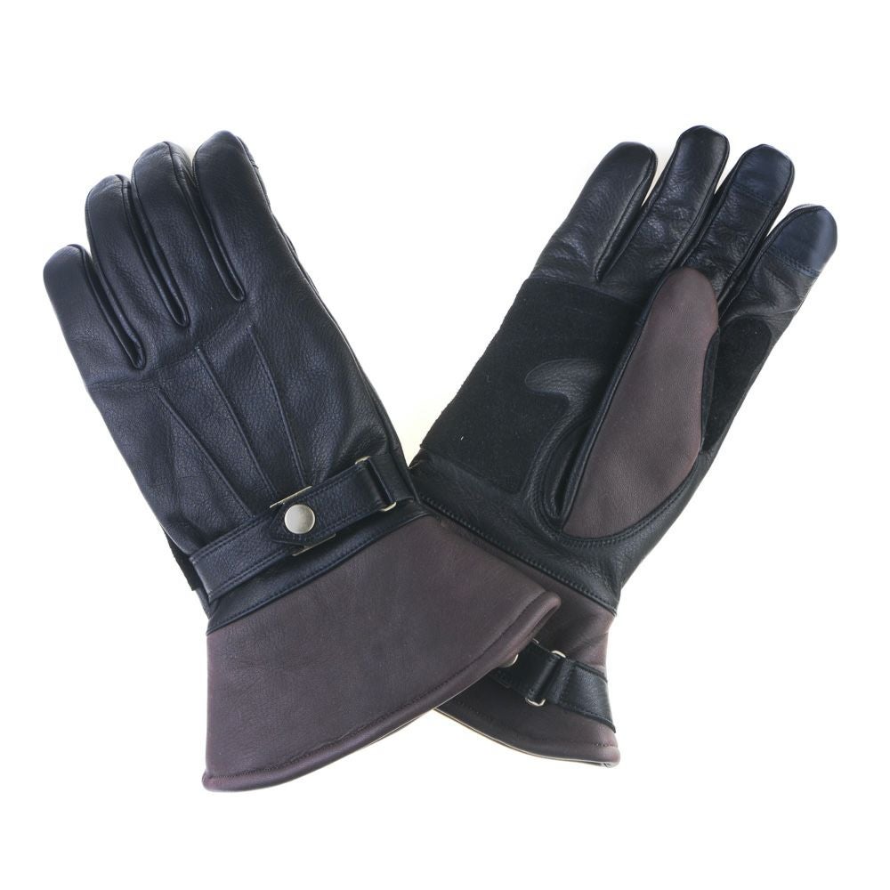 GMG ガントレット グローブ セミロング ブラック＆ブラウン_1