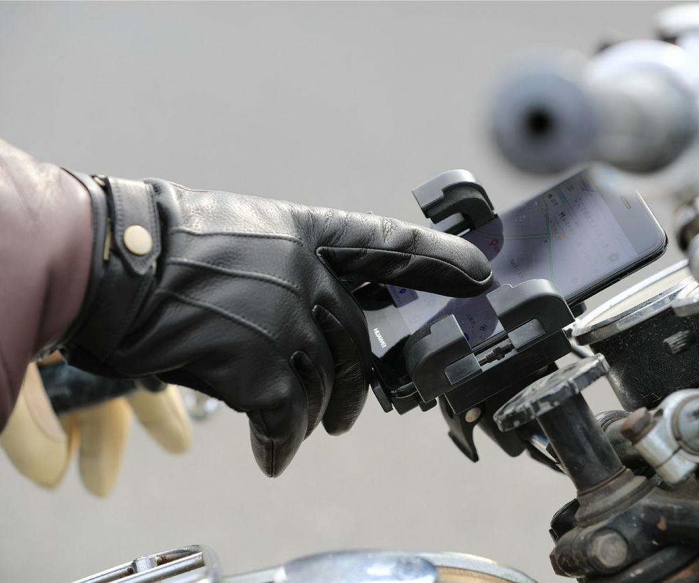 GMG ガントレット グローブ セミロング ブラック＆ブラウン_5